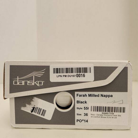 Dansko Women's Farah Black Comfort Shoes size 37  US 7  M US - Picture 9 of 9